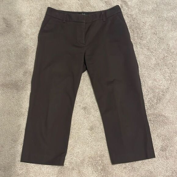 Rafaella Pants - Rafaella Crop Pants Brown Size 6 Petite